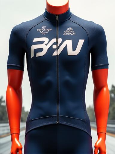 Completo da ciclismo professionale su un manichino